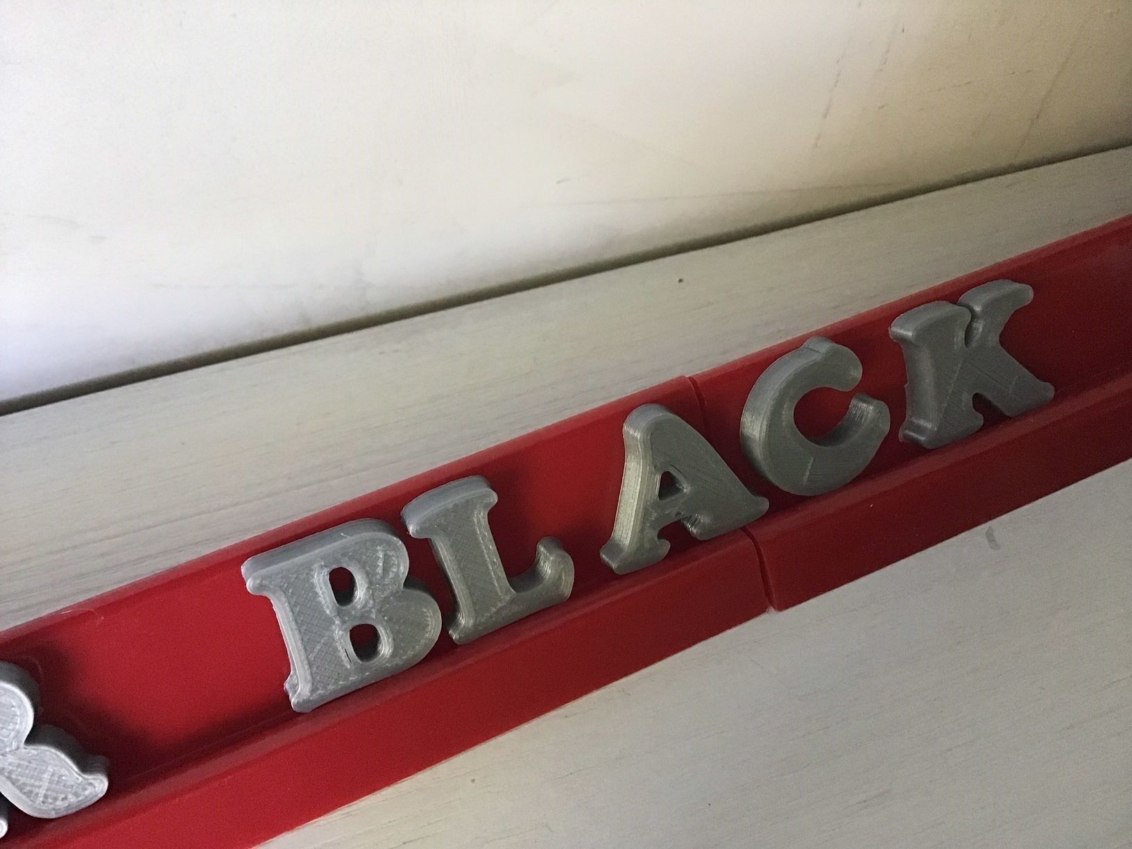 COPPER BLACK font uppercase and lowercase 3D letters STL file 3D print model_3