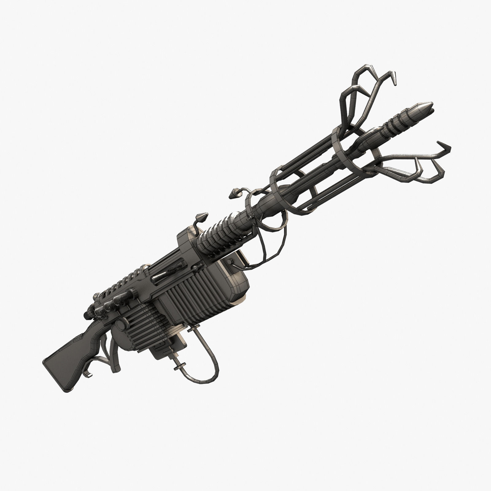 Wunderwaffe DG-2 Low-poly 3D model_2