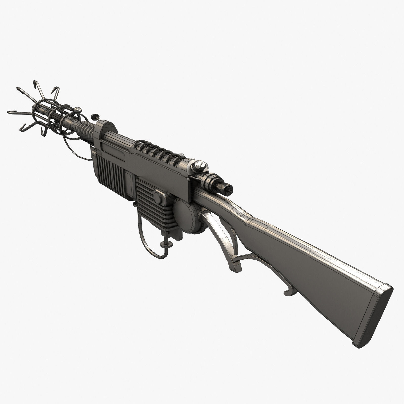 Wunderwaffe DG-2 Low-poly 3D model_1