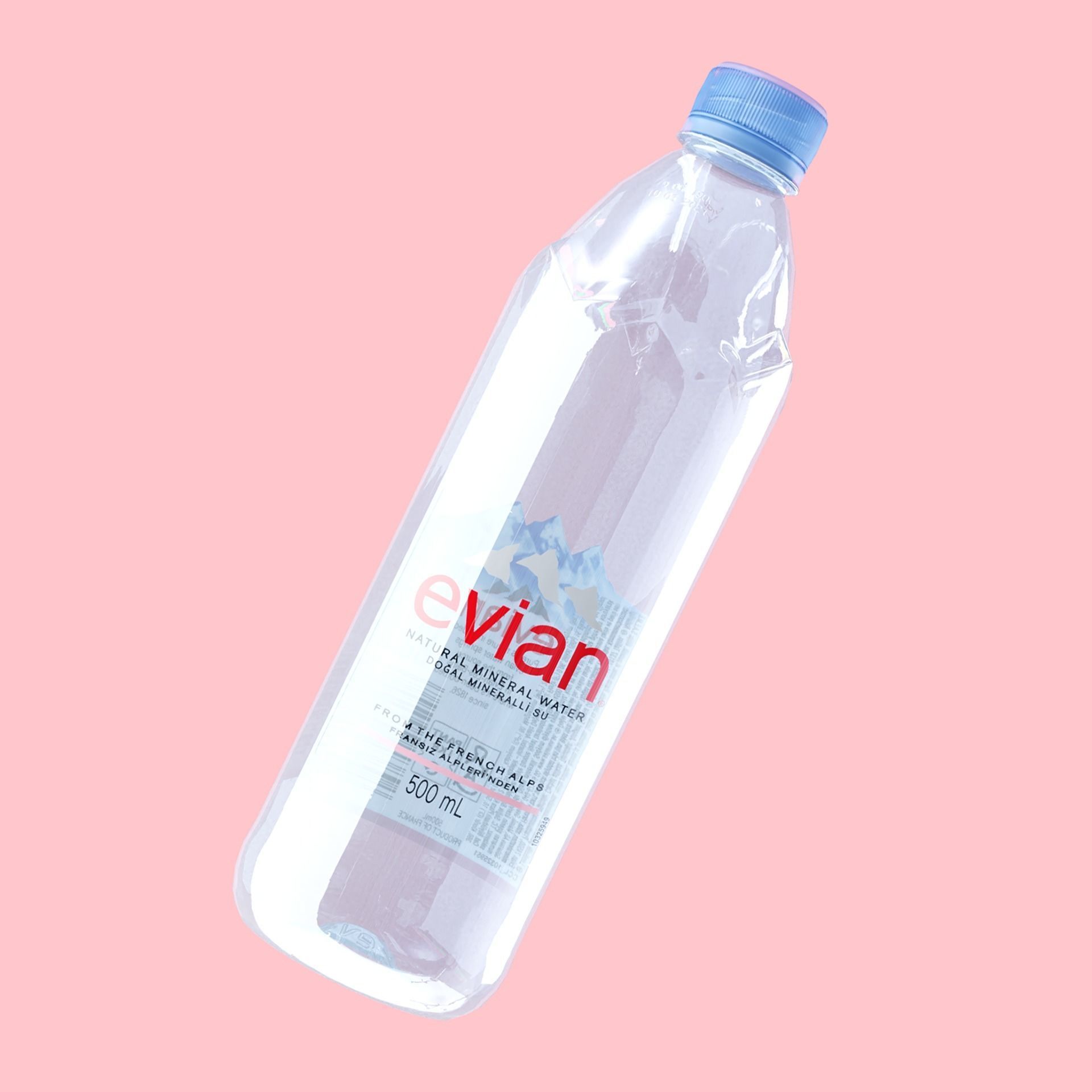 3D model Evian Bottle VR / AR / lowpoly CGTrader