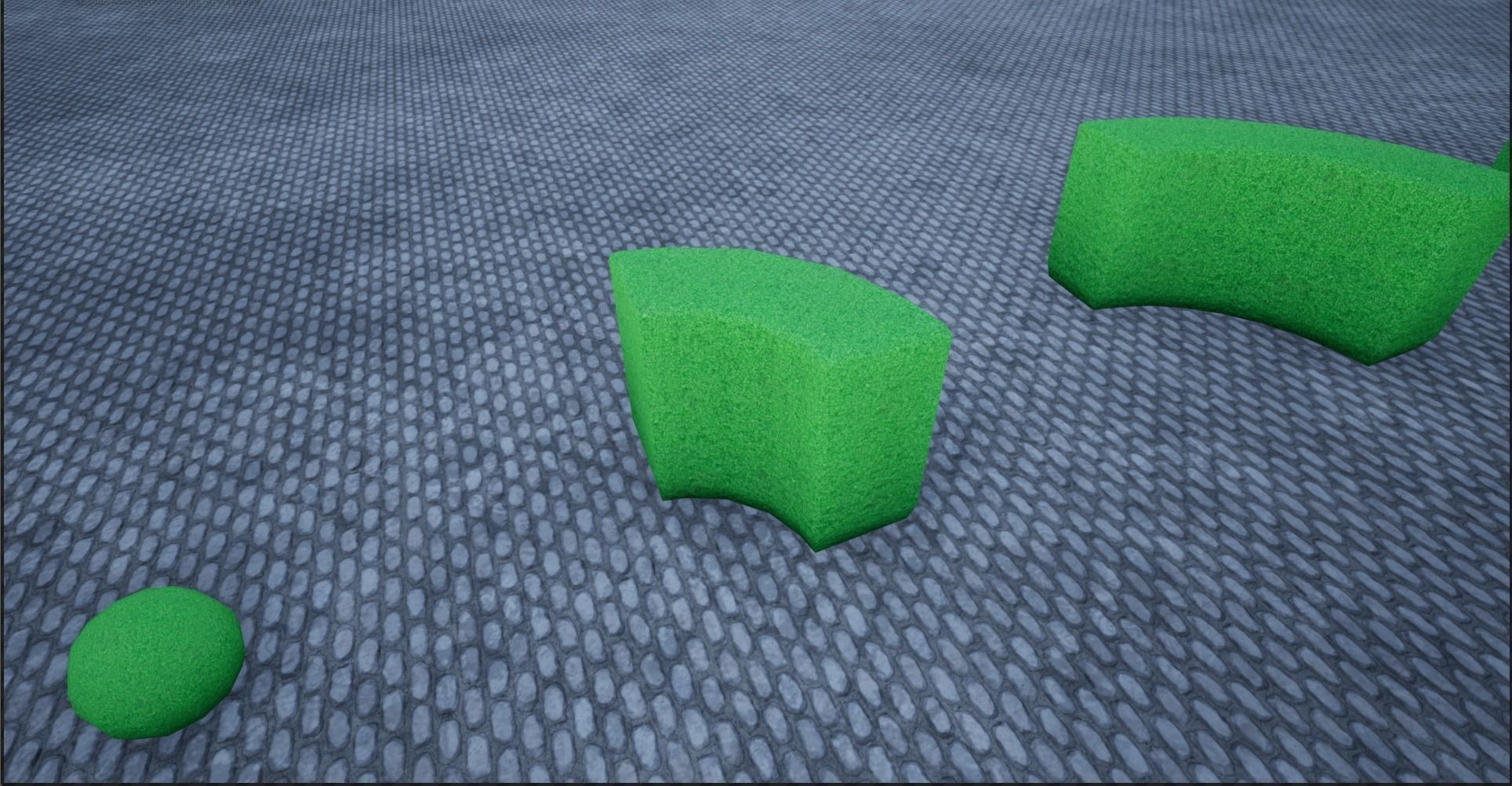 Modular Hedgerow Bush Low-poly 3D model_18