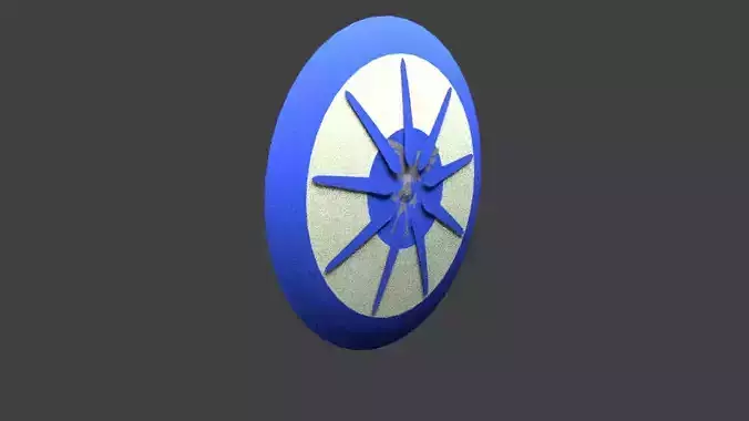GREEK SHIELD 1 Low-poly 3D model