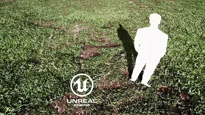Realistic Grass 03 - UE4 Asset and FBX Files