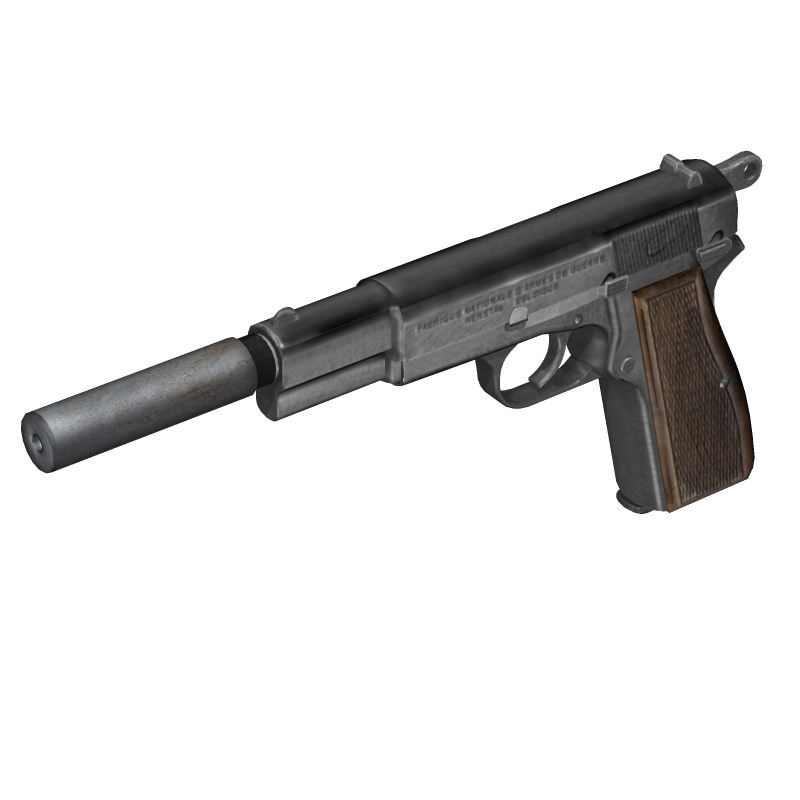 Browning Hi-Power 3D model_10