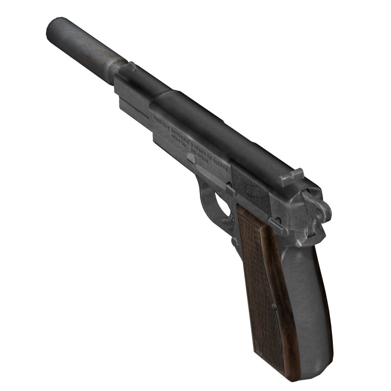 Browning Hi-Power 3D model_6