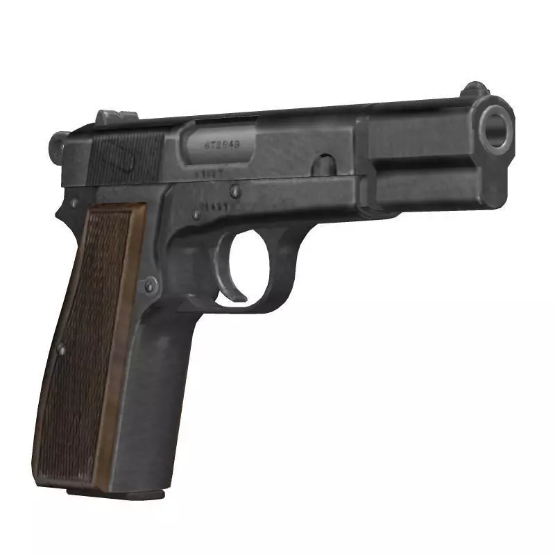 Browning Hi-Power 3D model_0