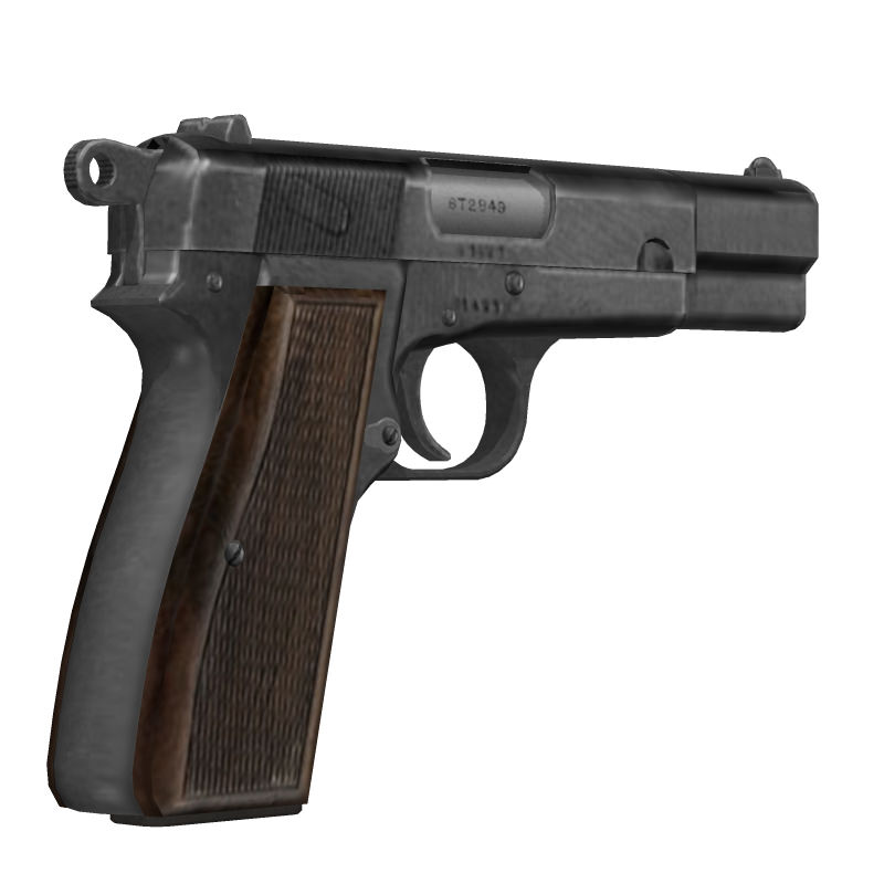 Browning Hi-Power 3D model_2