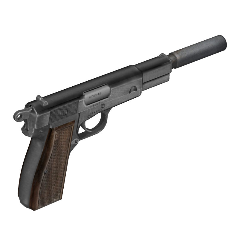 Browning Hi-Power 3D model_8
