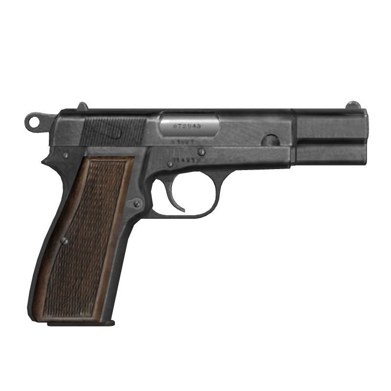 Browning Hi-Power 3D model_12