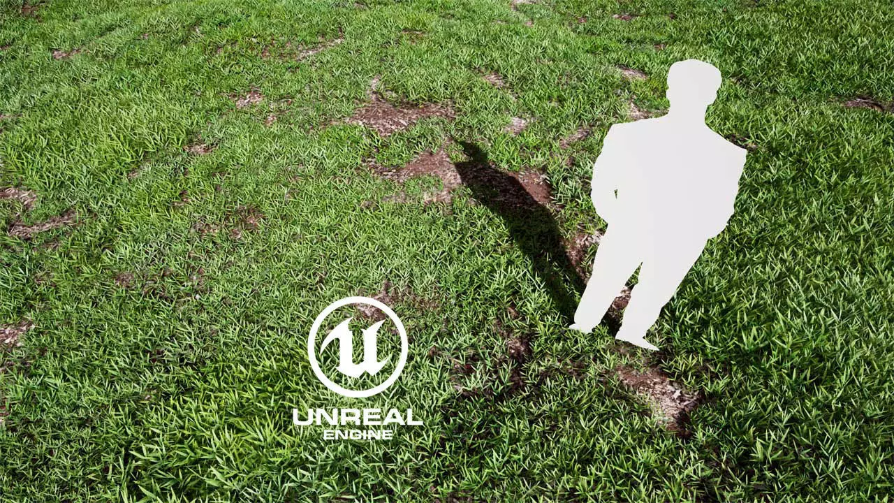 Realistic Grass 08 - UE4 Asset and FBX Files Low-poly 3D model_0