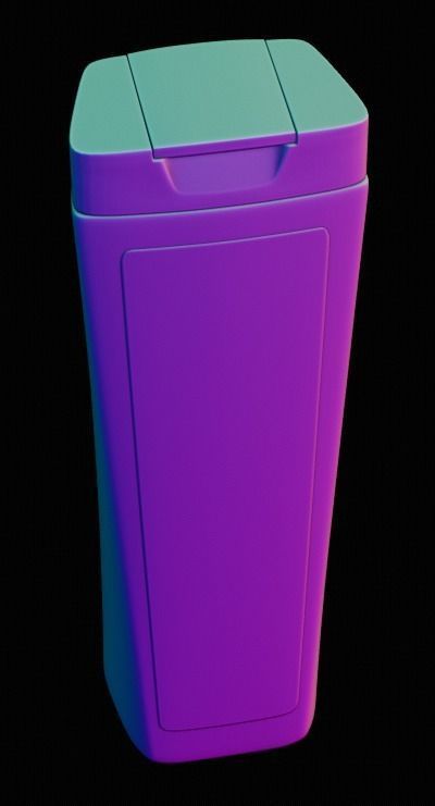 Shampoo bottle 3D model_8