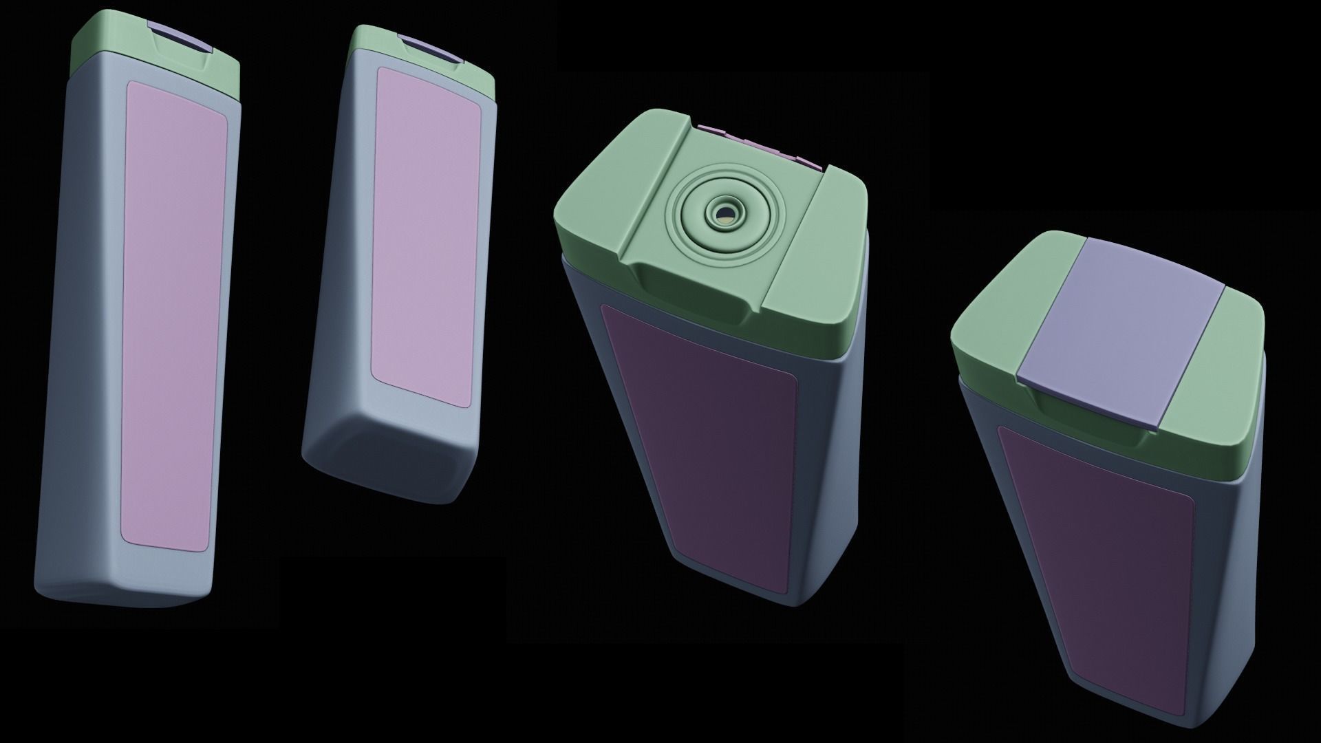 Shampoo bottle 3D model_2