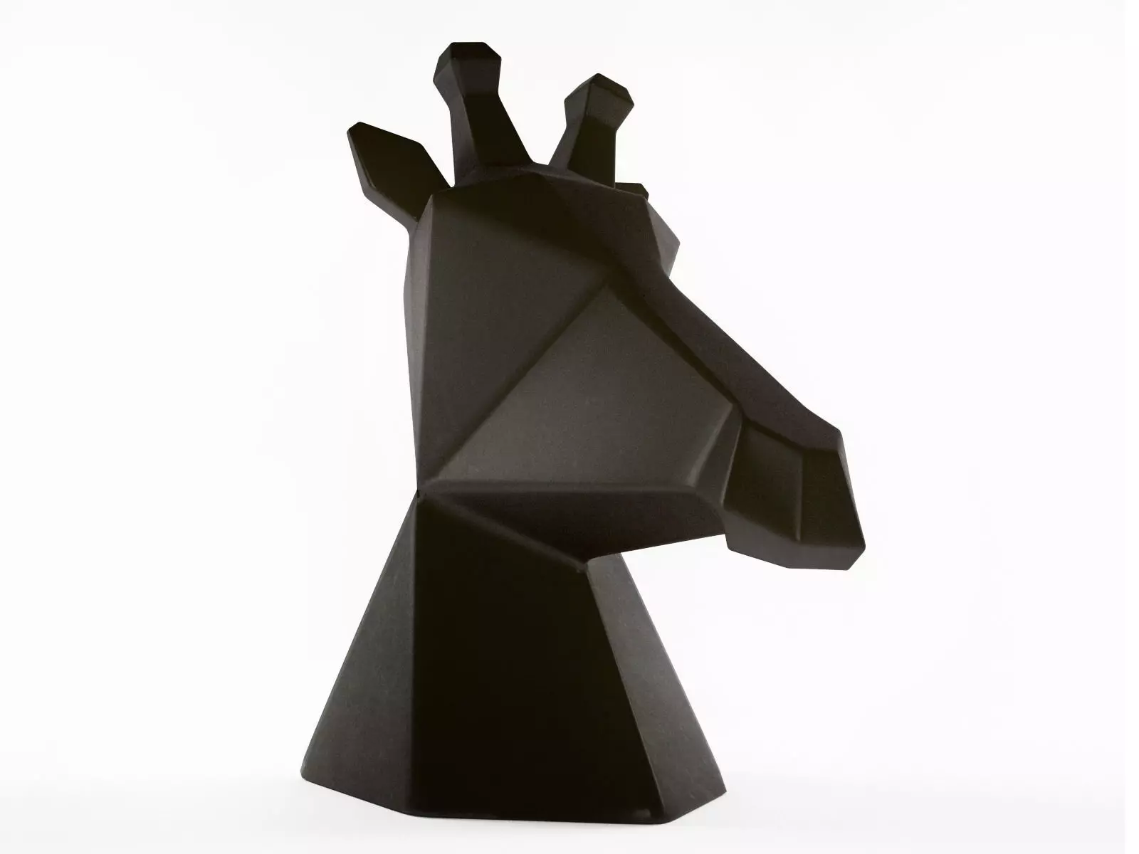 Giraffe origami head 3D model_0