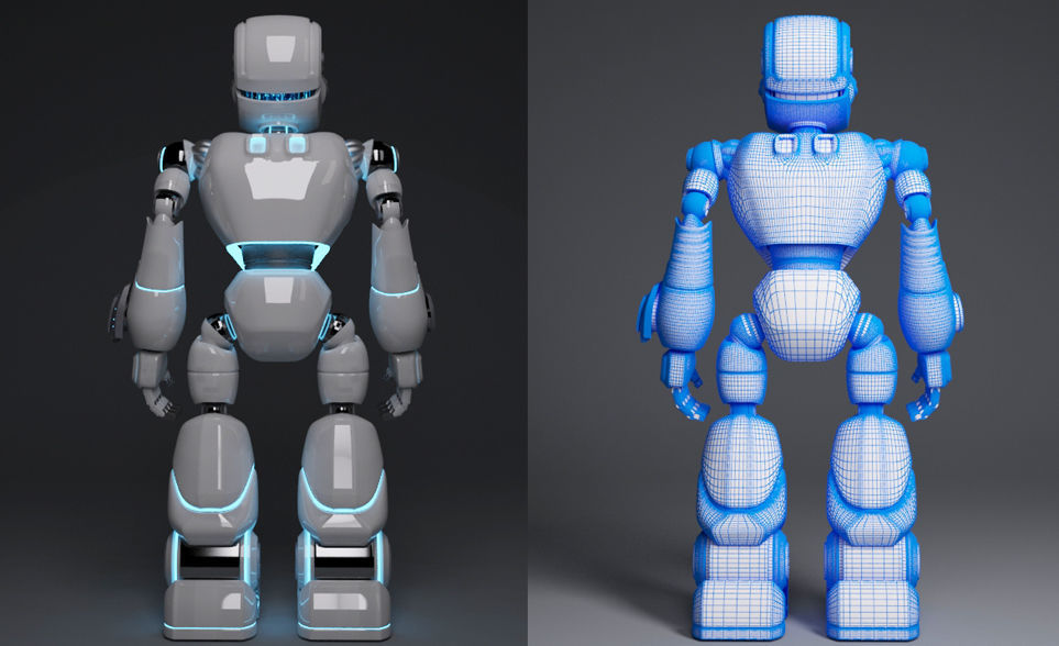 Space robots pack 3D model_19