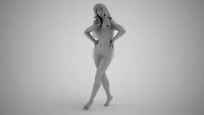 Simplicity nude woman 3D print model