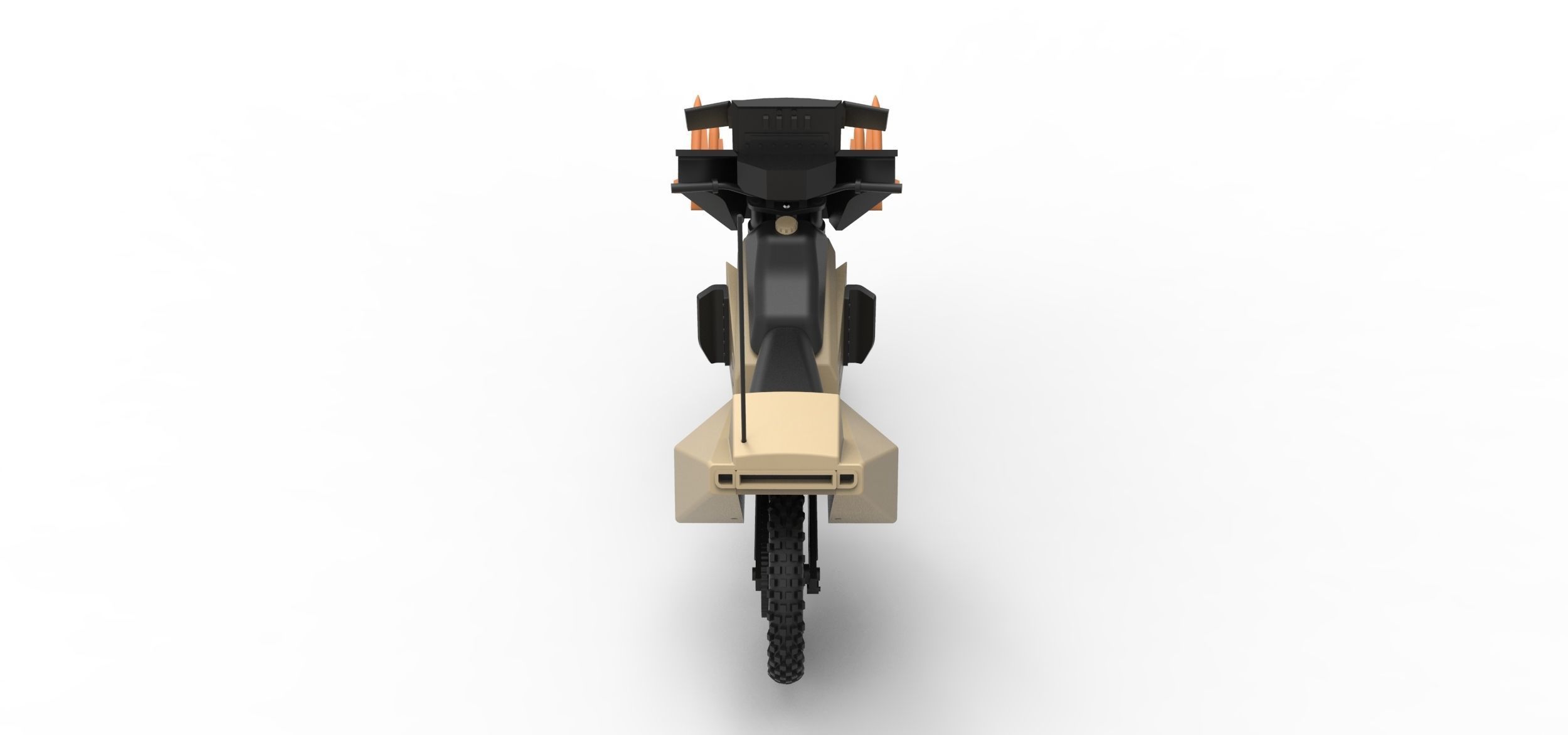 Military bike from Megaforce 1982 Scale 1 to 12 3D print model_12