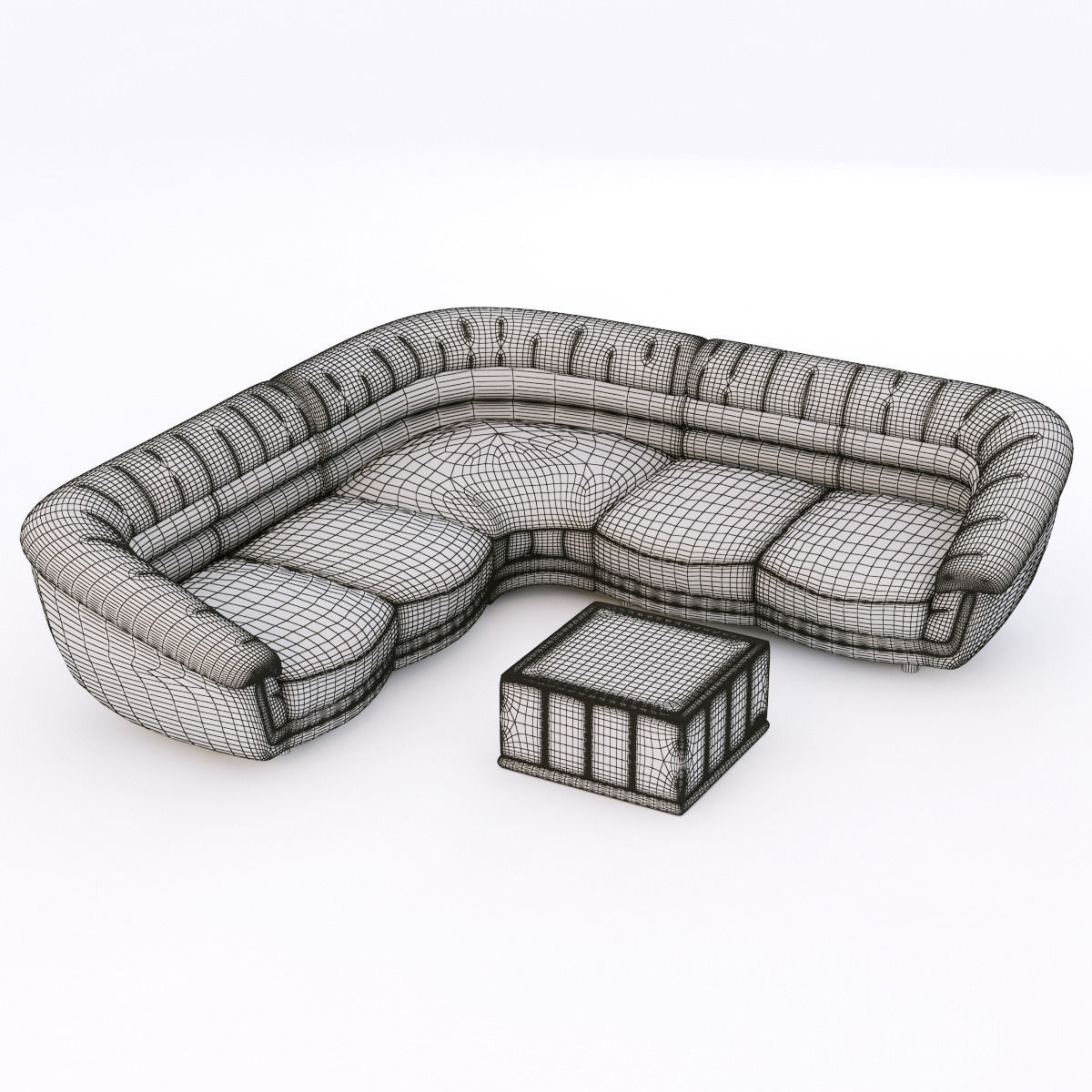 modern corner sofa 3D model_5