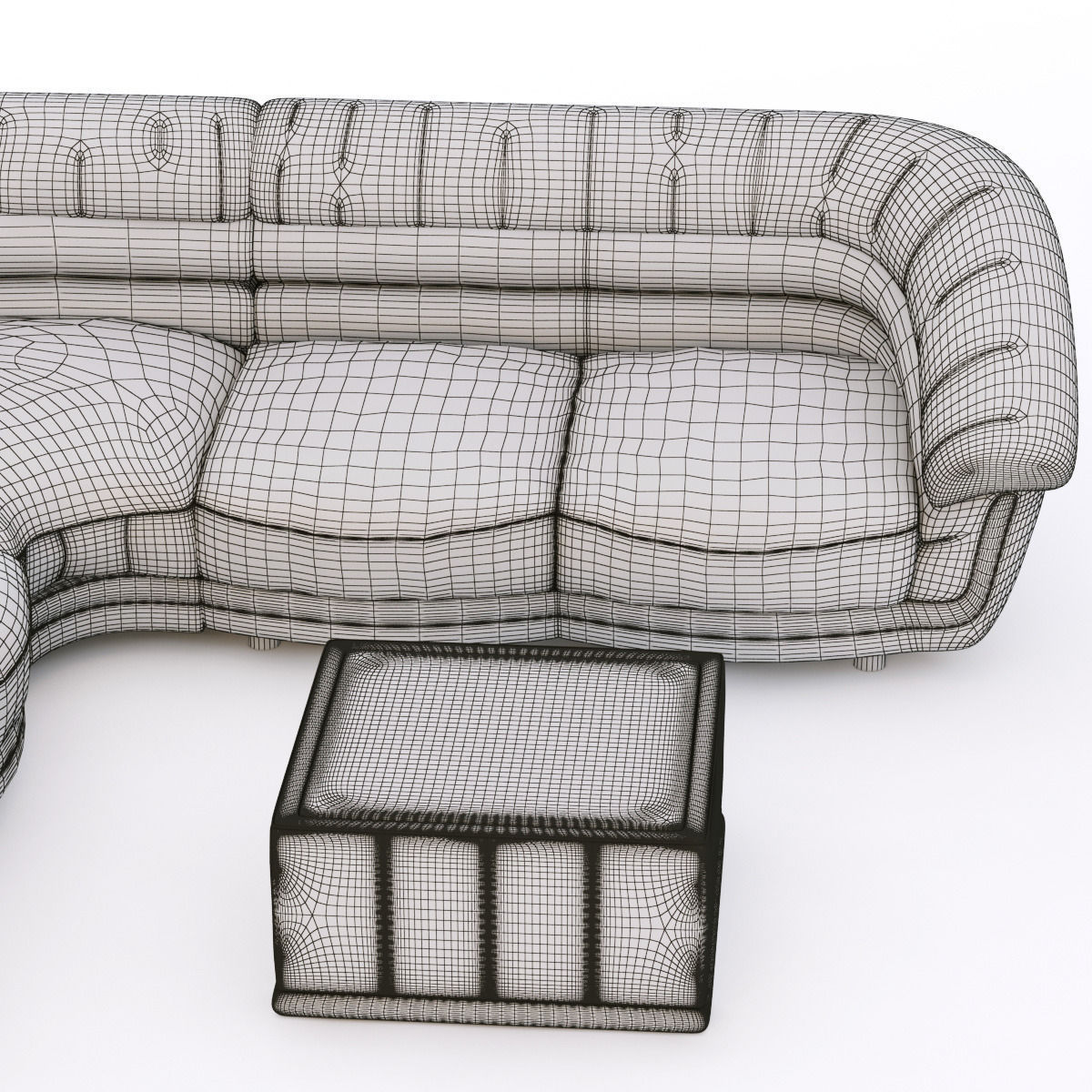 modern corner sofa 3D model_8