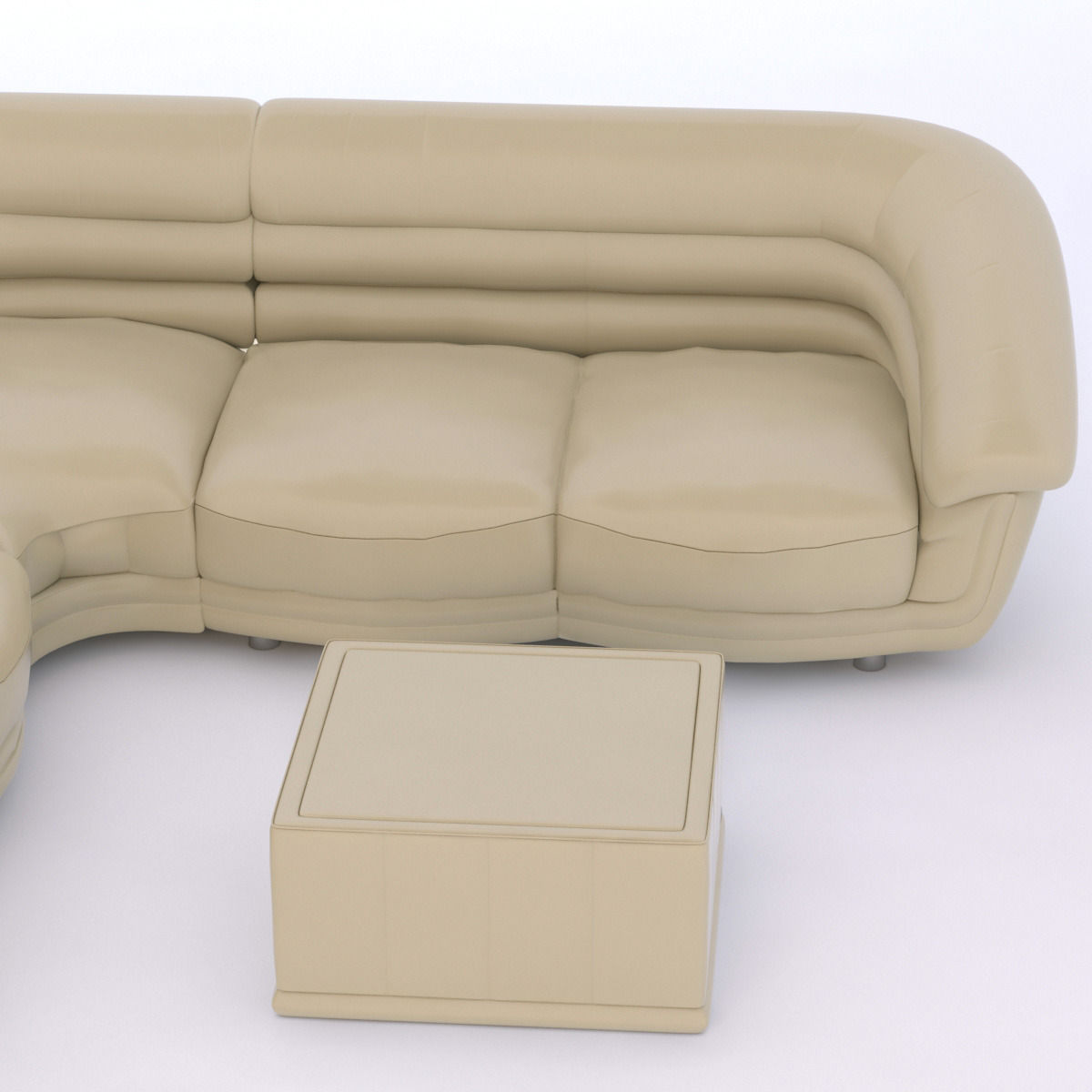 modern corner sofa 3D model_3