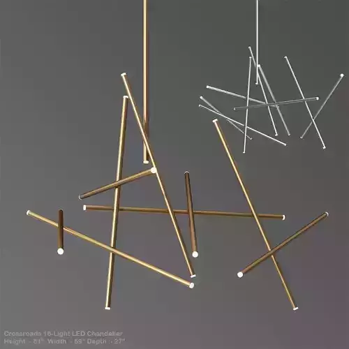 Crossroads 18-Light LED Chandelier by Eurofase 1