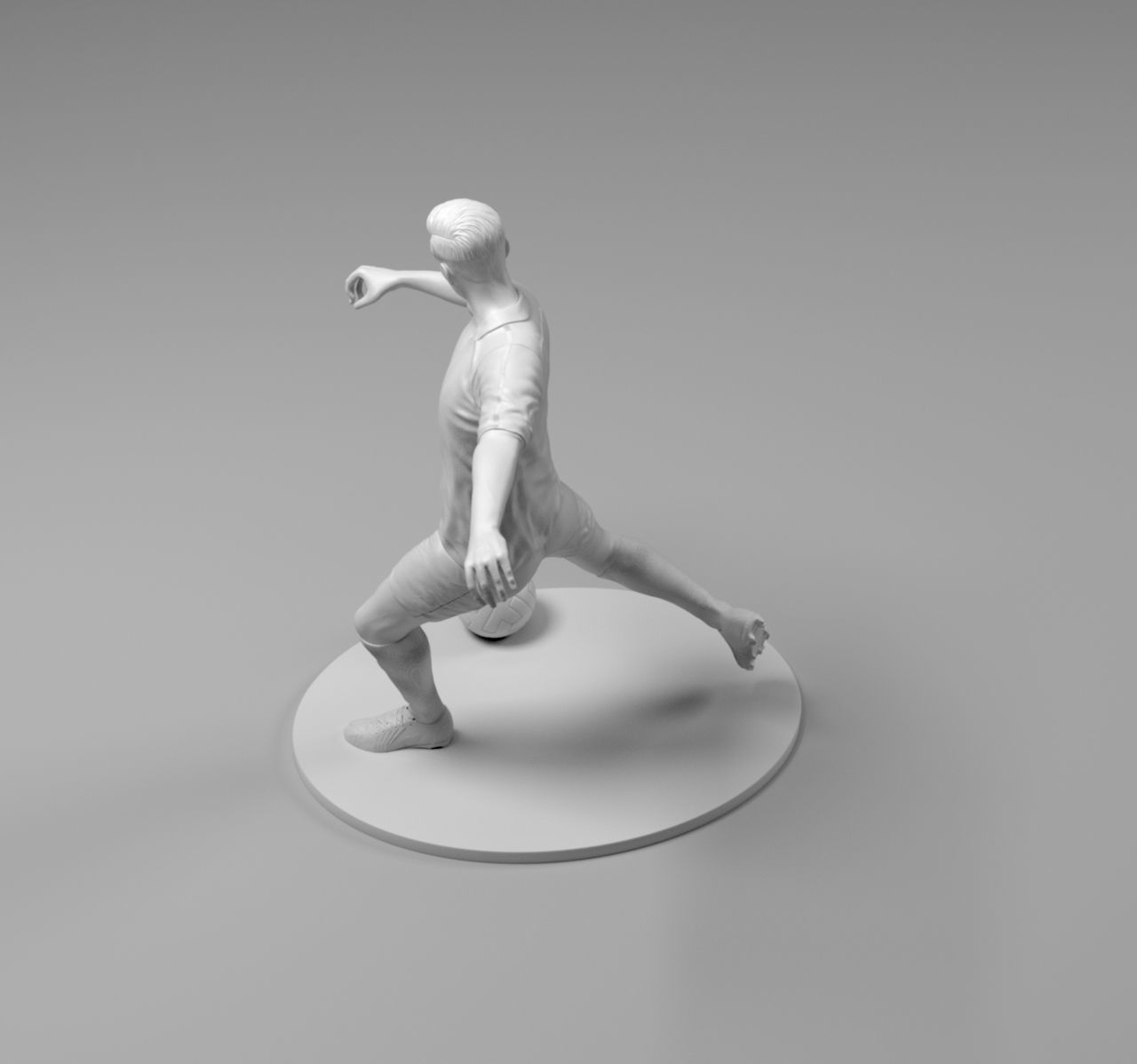 Footballer 03 Footstrike 05 Stl 3D print model_8