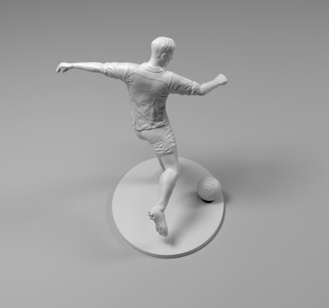 Footballer 03 Footstrike 05 Stl 3D print model_9
