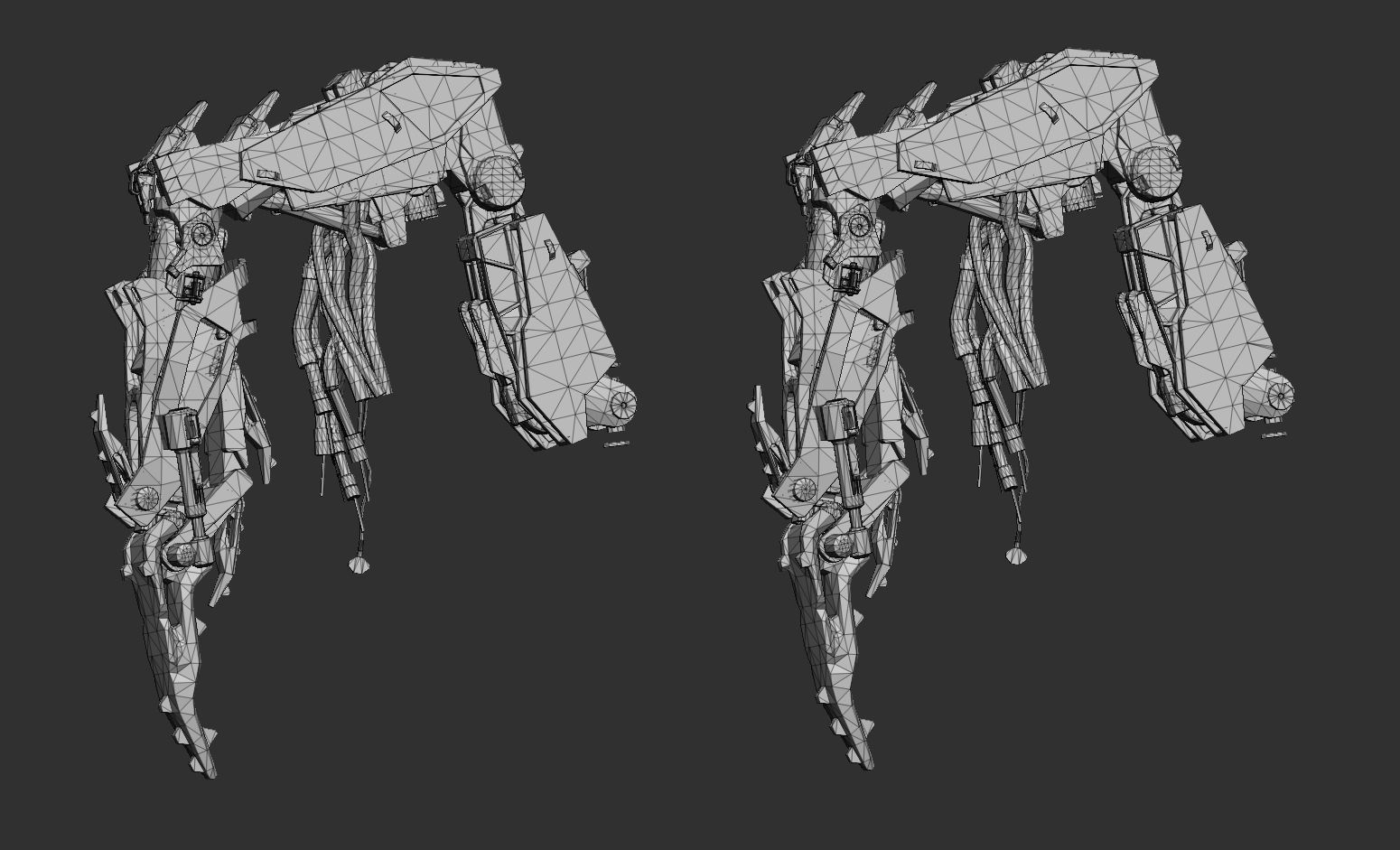 Sci-fi Bot Low-poly 3D model_3
