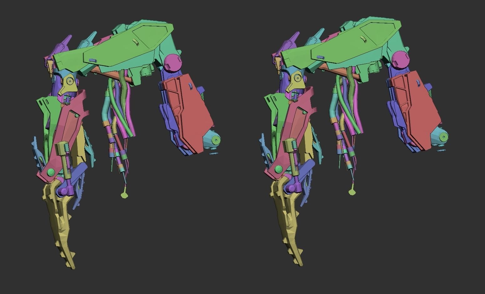 Sci-fi Bot Low-poly 3D model_2