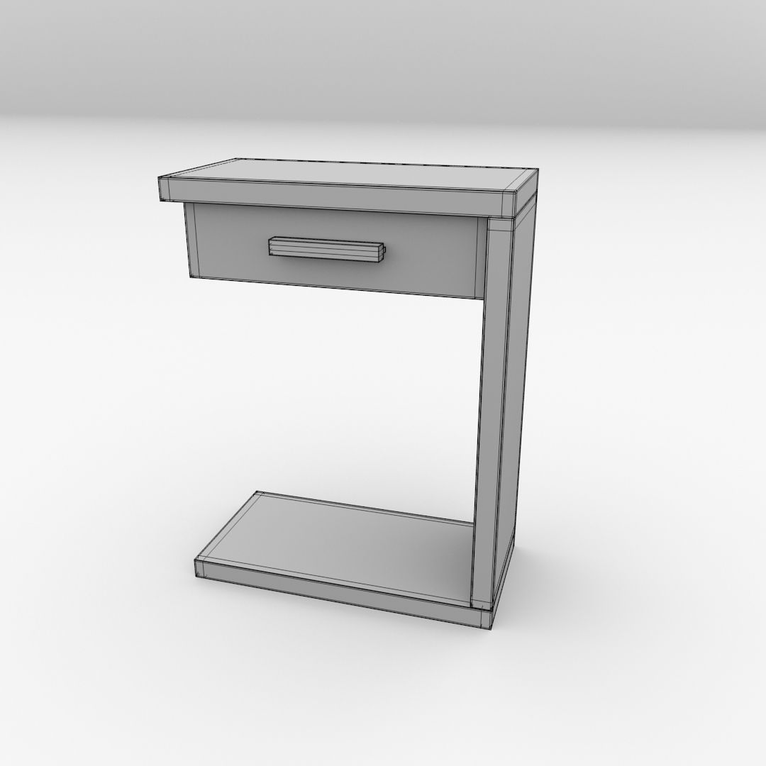 Side Table 3D model_4