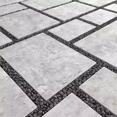 Paving title pebble 3D model