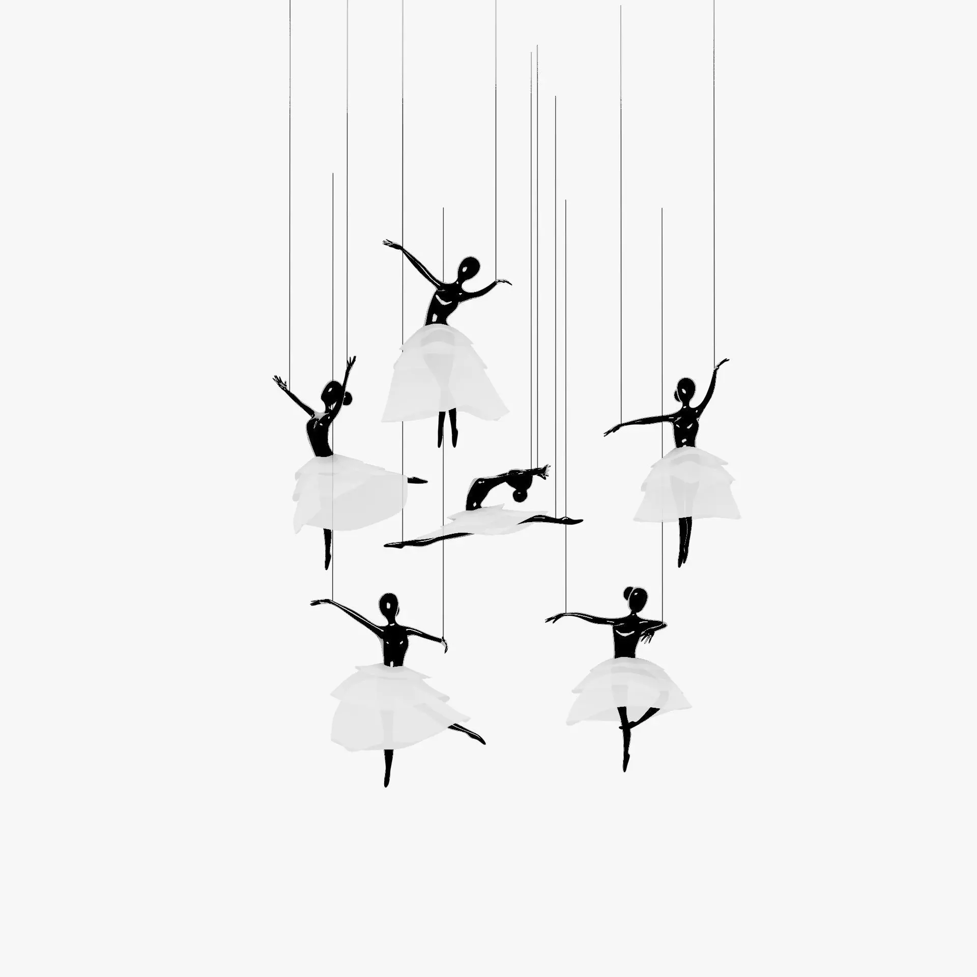 ballet hanging decoration 3D model