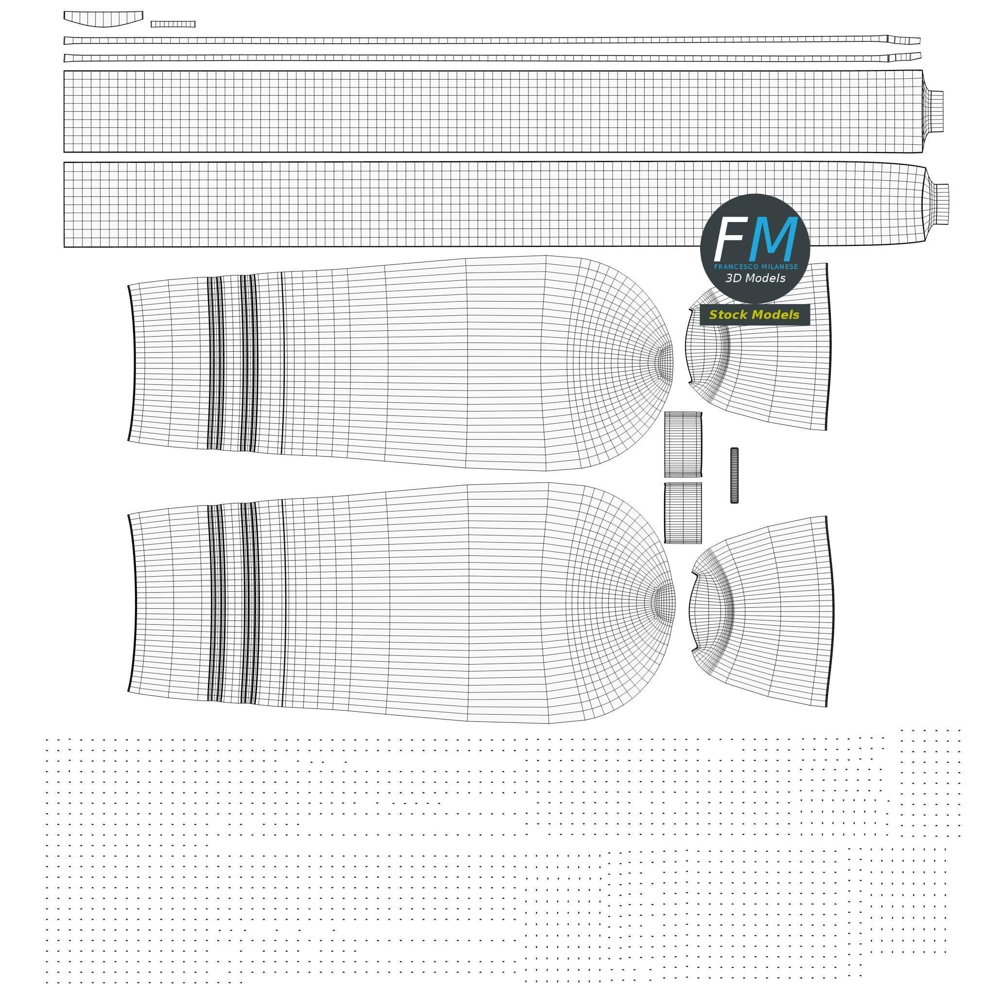 Half round rasp 3D model_11
