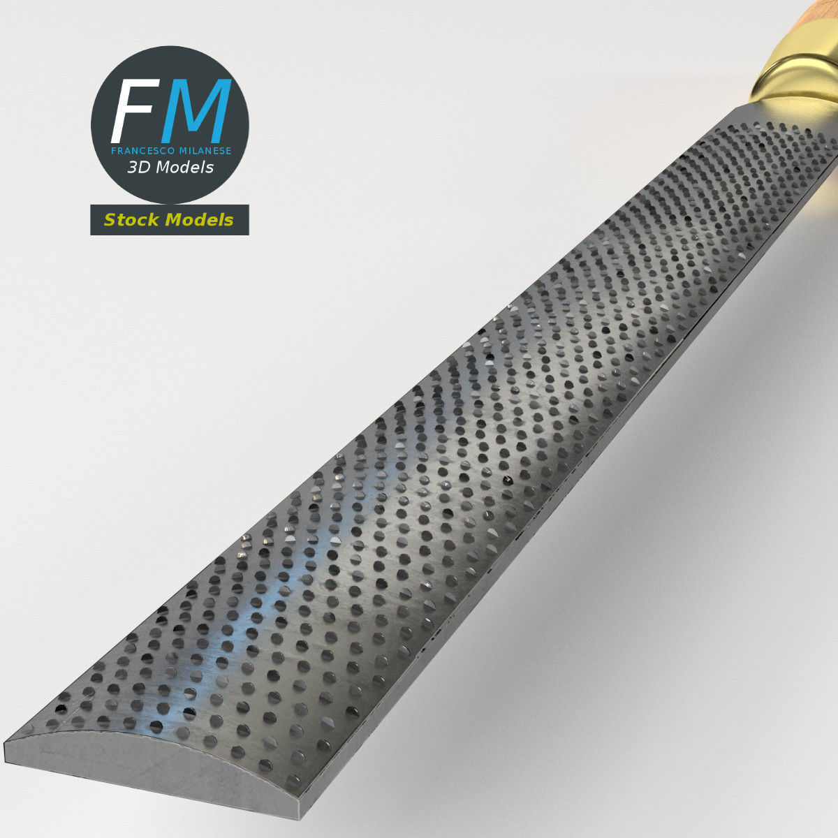 Half round rasp 3D model_5