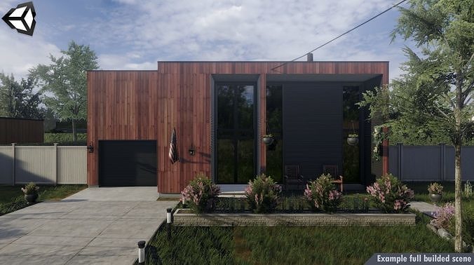 Second Plan Houses Pack Low-poly 3D model
