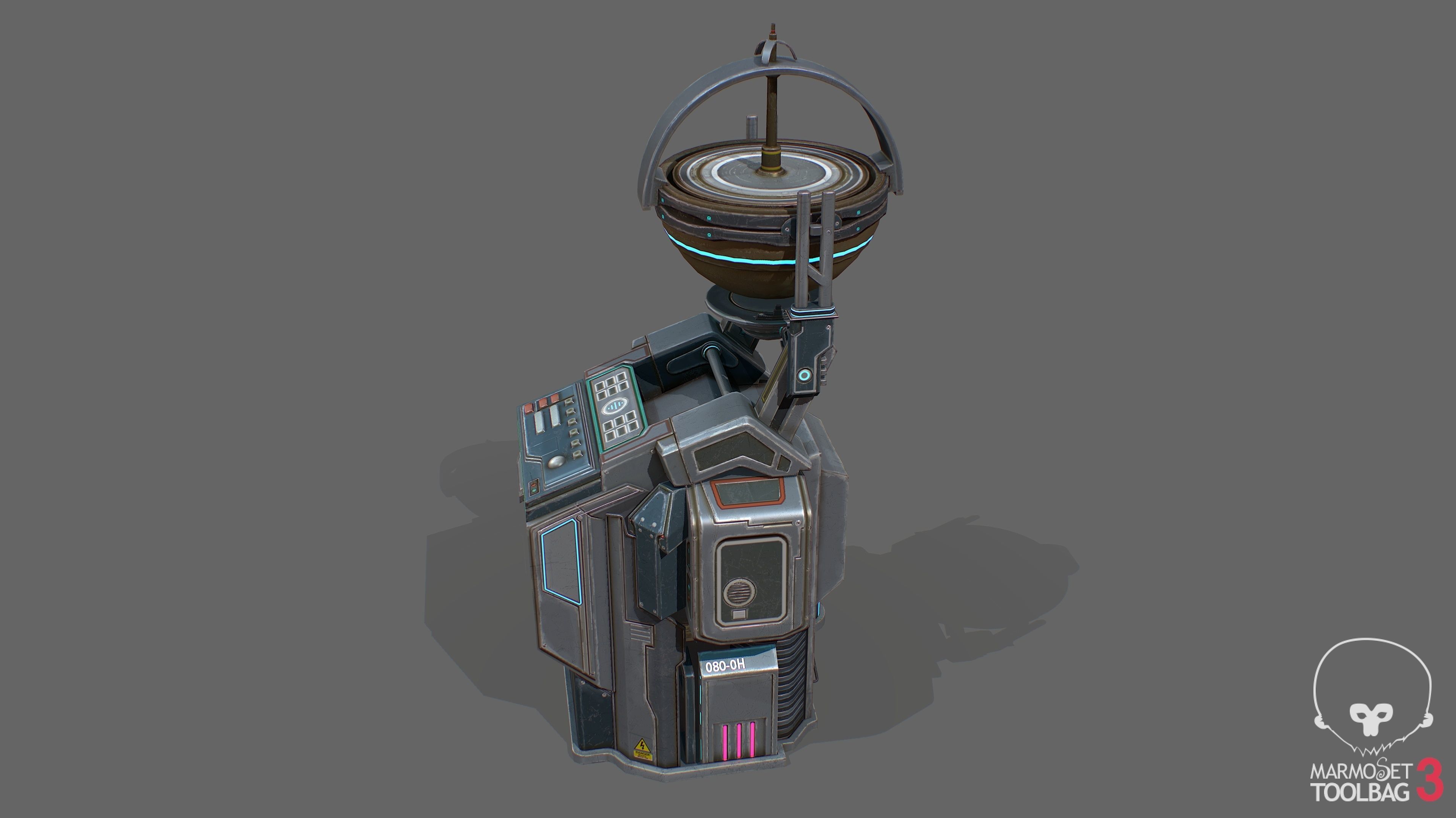 Air Ship Stability Low-poly 3D model_3