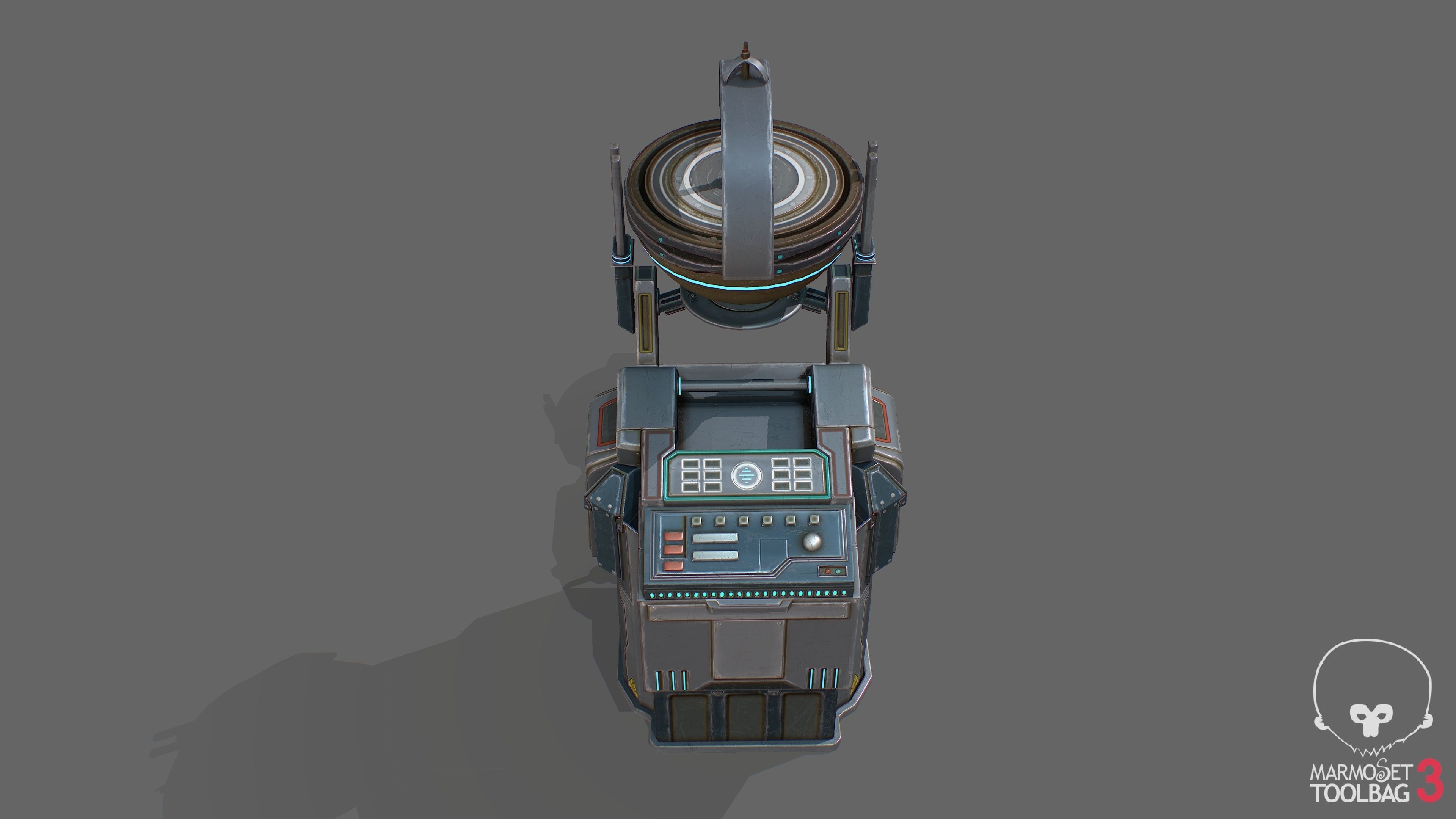 Air Ship Stability Low-poly 3D model_1