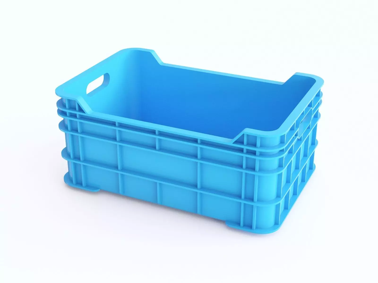 Plastic crate 09 3D model_0