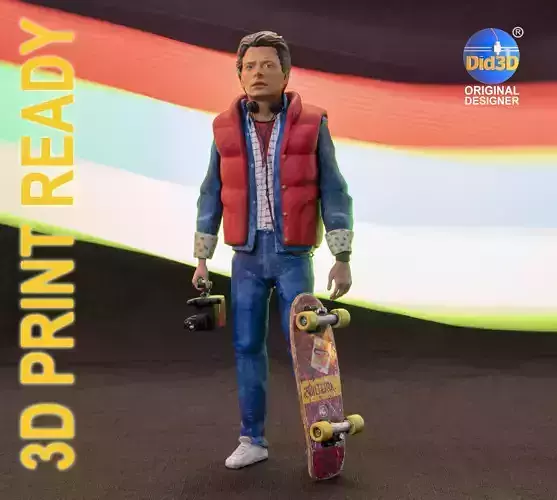 Marty McFly HQ 3Dprint 1-8 Scale or 1-6 Scale  3D print model