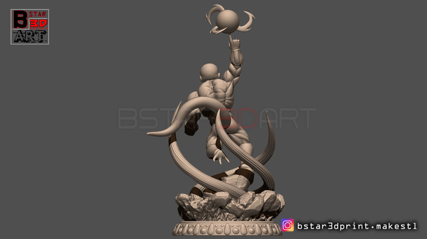 Super Frieza fighting from Dragon Ball Z 3D print model_15