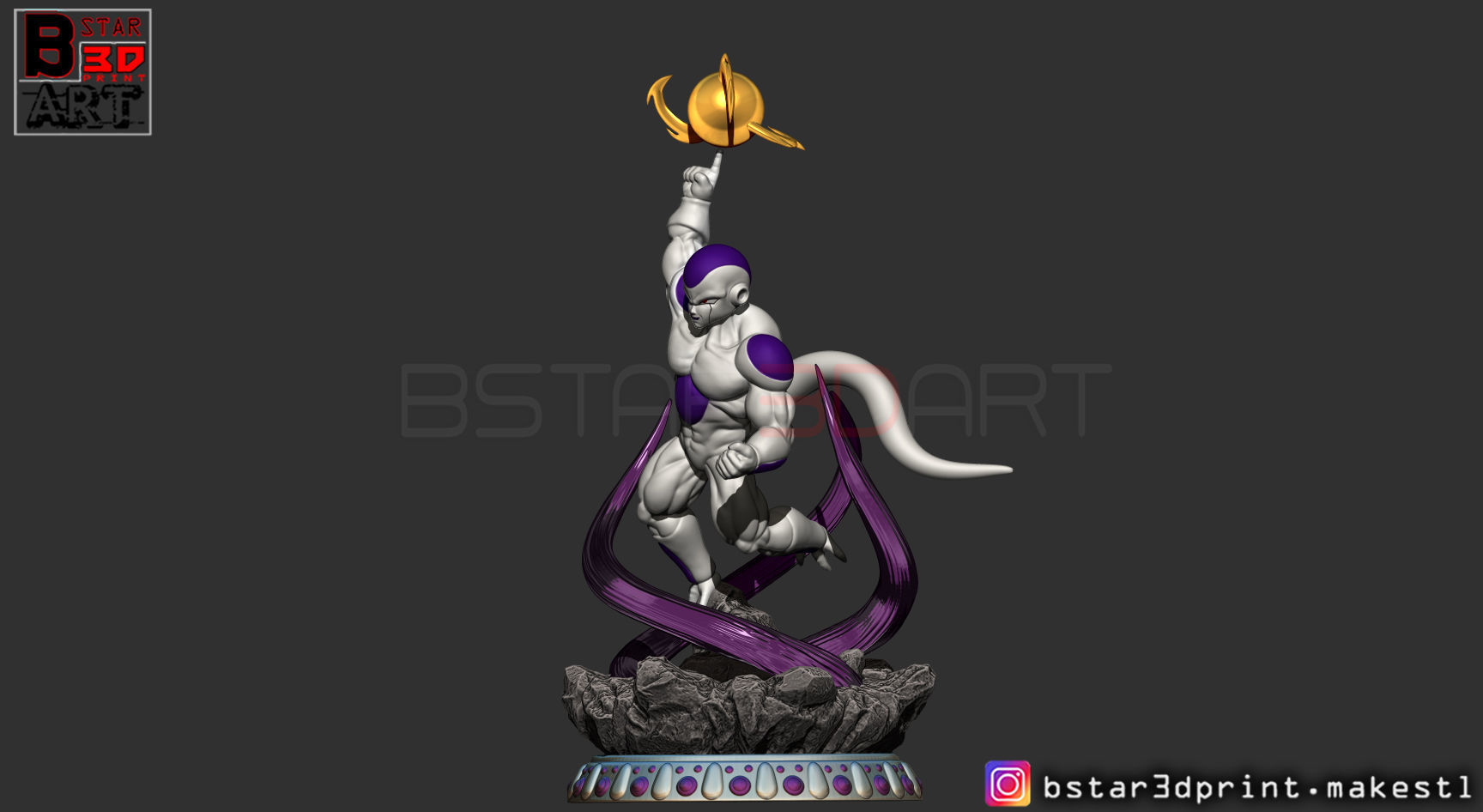 Super Frieza fighting from Dragon Ball Z 3D print model_10