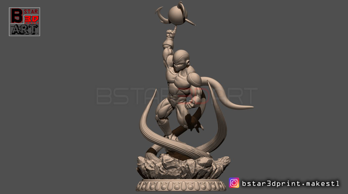 Super Frieza fighting from Dragon Ball Z 3D print model_17