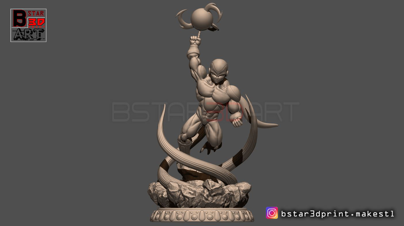 Super Frieza fighting from Dragon Ball Z 3D print model_12