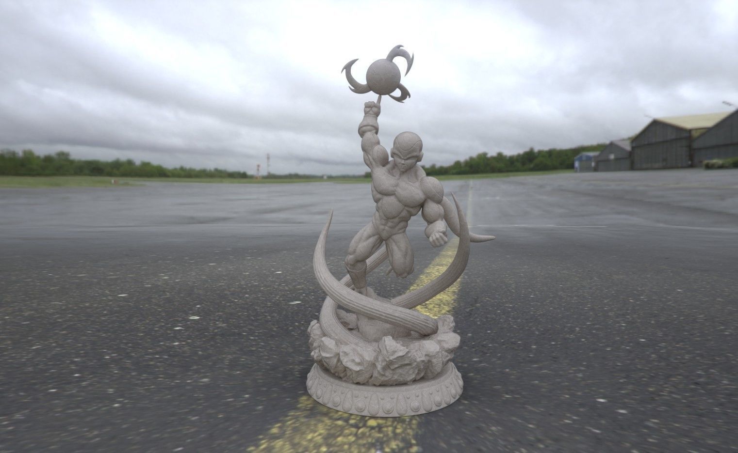 Super Frieza fighting from Dragon Ball Z 3D print model_24