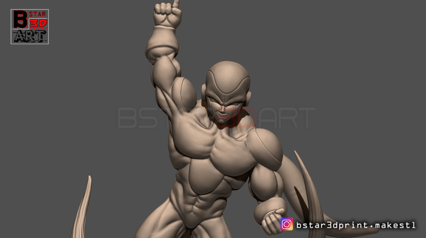 Super Frieza fighting from Dragon Ball Z 3D print model_20