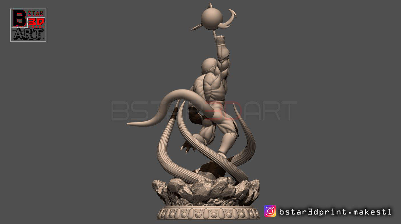 Super Frieza fighting from Dragon Ball Z 3D print model_14