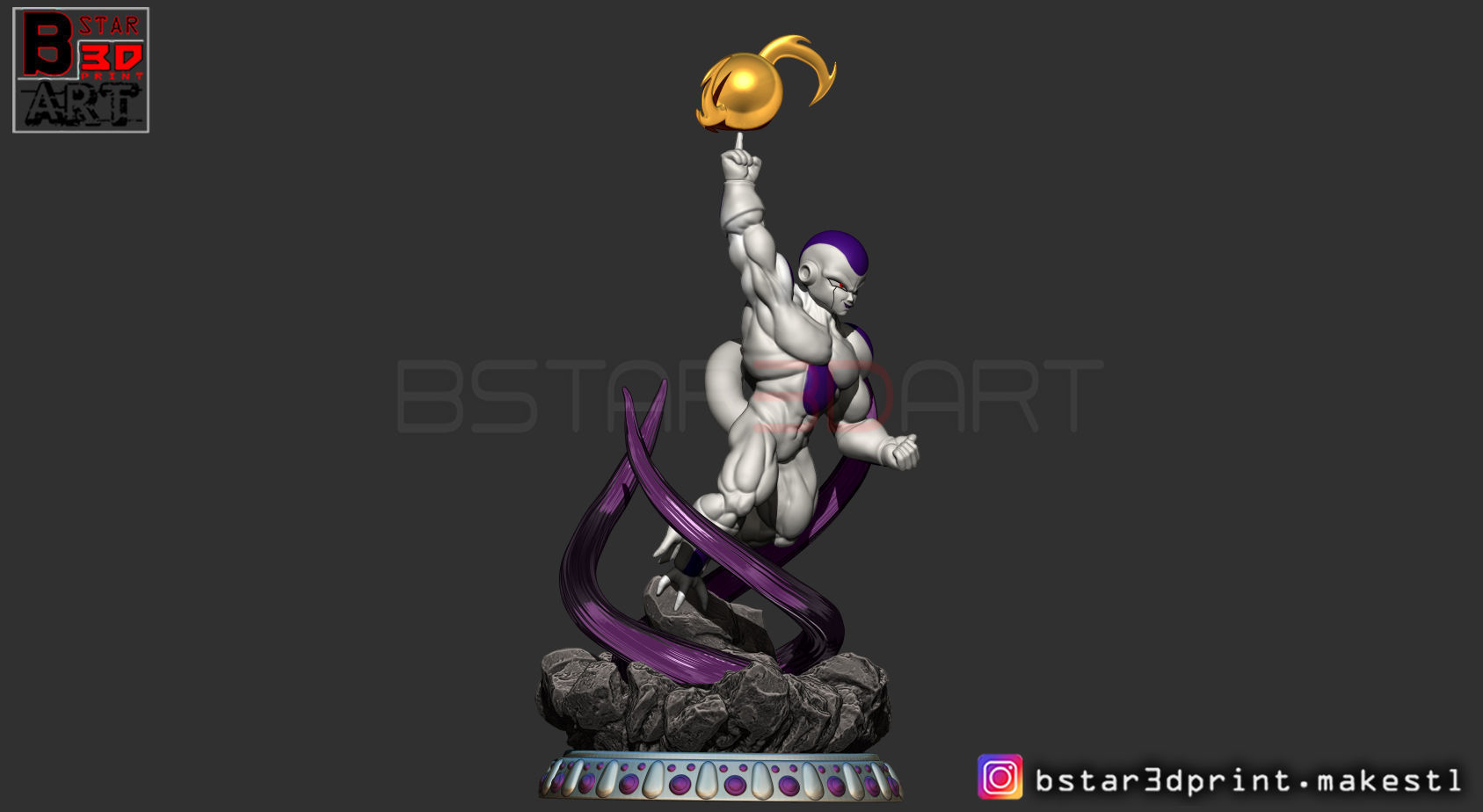 Super Frieza fighting from Dragon Ball Z 3D print model_11