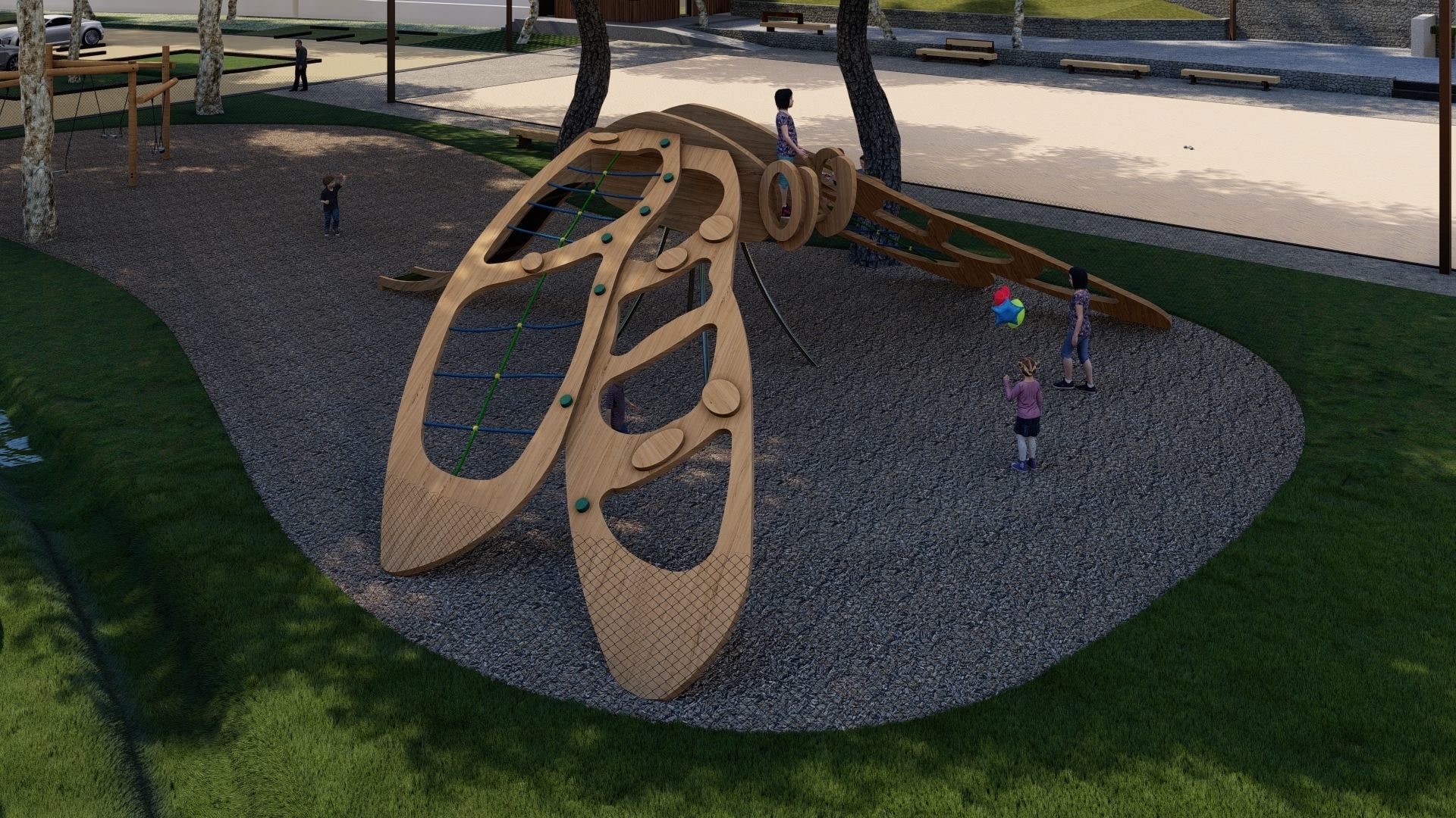 Dragonfly outdoor play 3D model_14