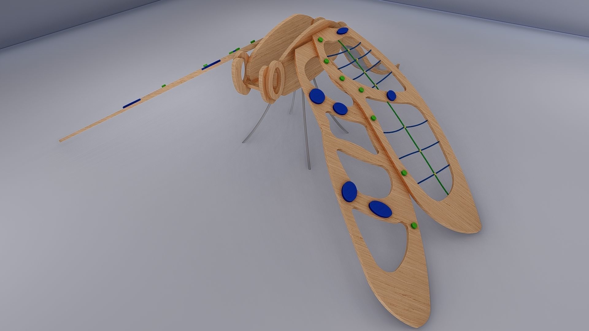 Dragonfly outdoor play 3D model_6