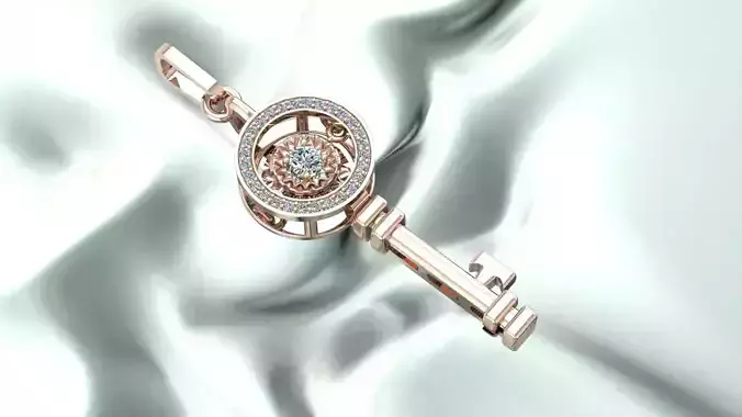 Key pendant diamond beautyful