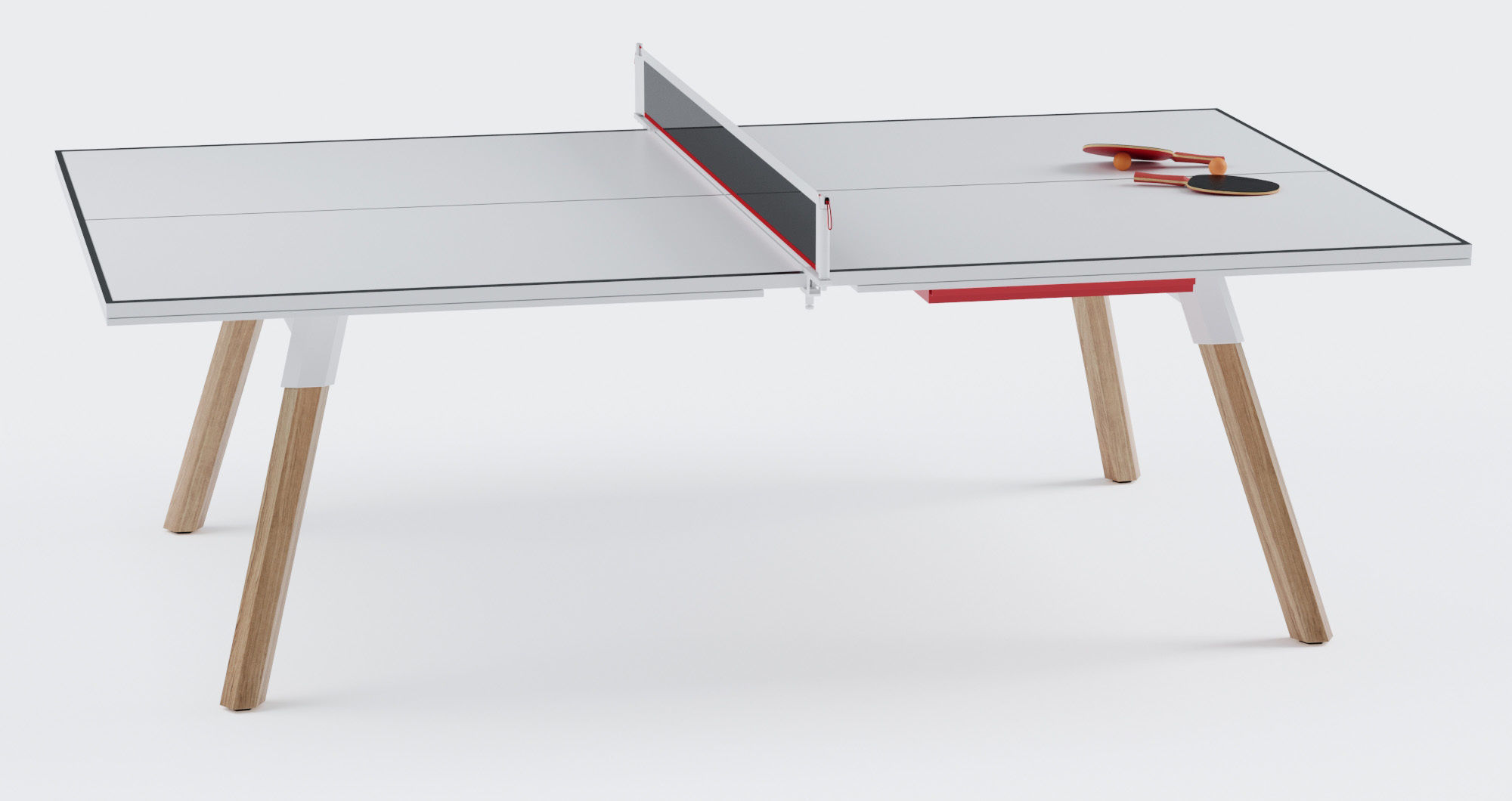 You and Me HPL Tennis Table with Accessories 3D model_2